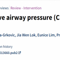 Cochraneov sustavni pregled - Kontinuirani pozitivni tlak u dišnim putovima (CPAP) za apneju nedonoščadi
